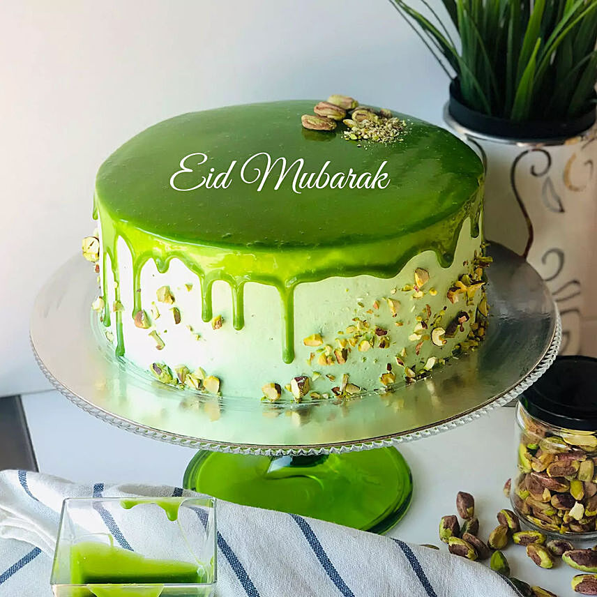 Eid Mubarak Pistachio Cake Half Kg