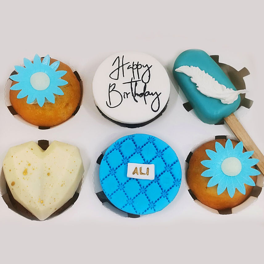 Birthday Special Orange Cupcakes and Cakesicles