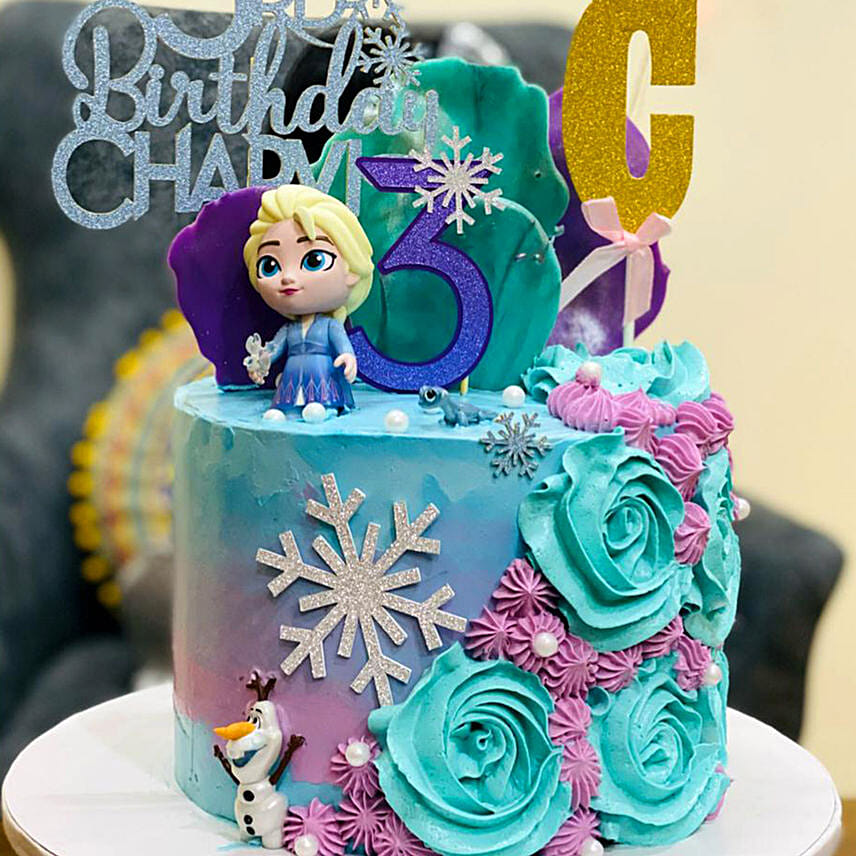 Birthday Frozen Vanilla Cake