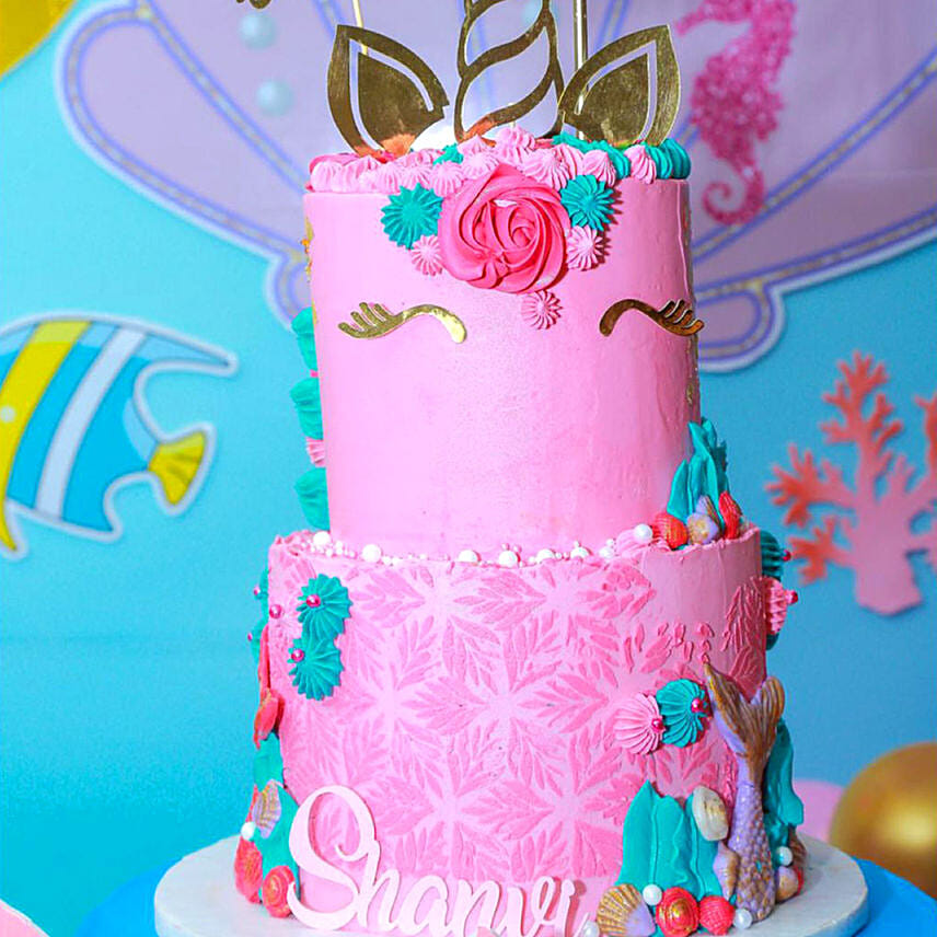 Unicorn Party Chocolate Cake