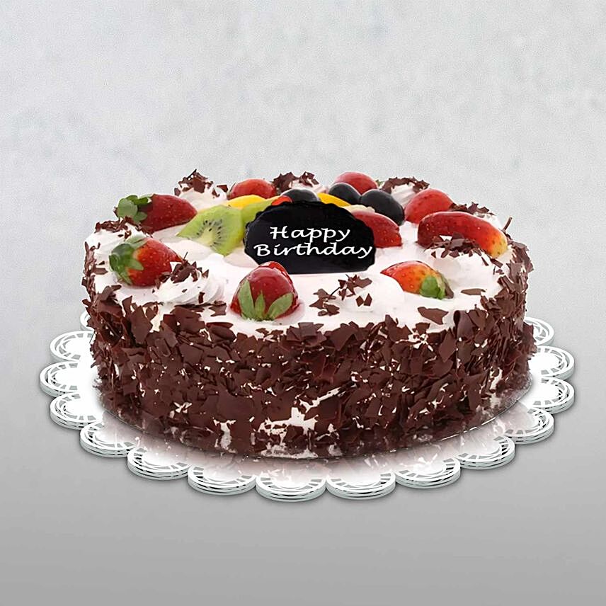 Birthday Special Black Forest Cake Half Kg
