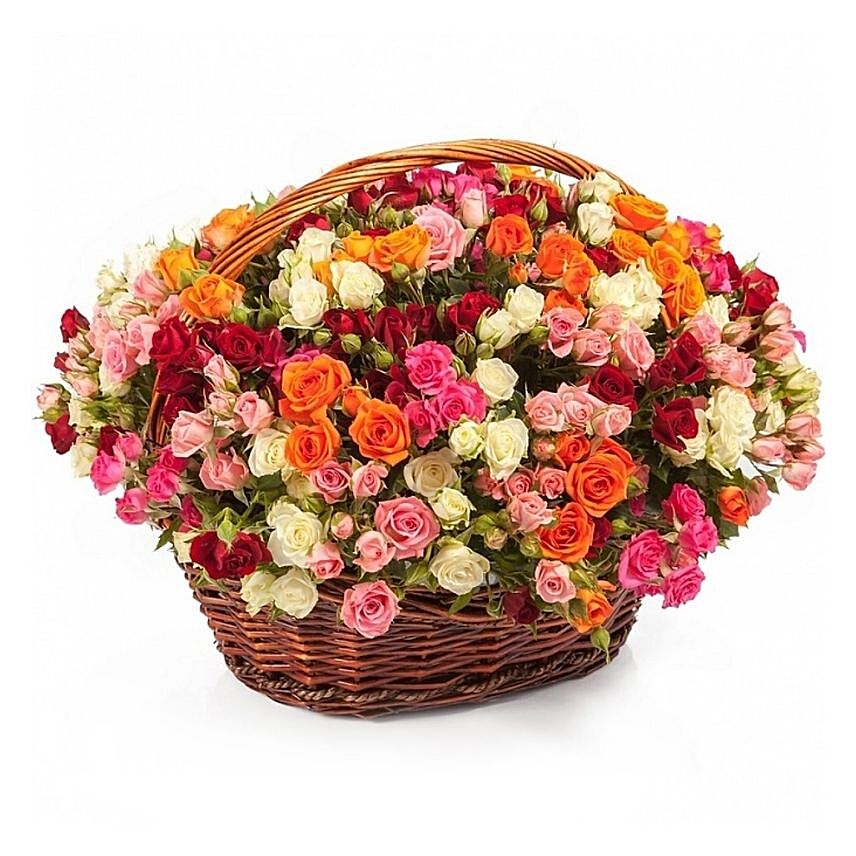 Magical Roses Basket- Deluxe