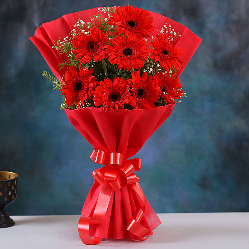 Red Elegance Gerbera Blossoms