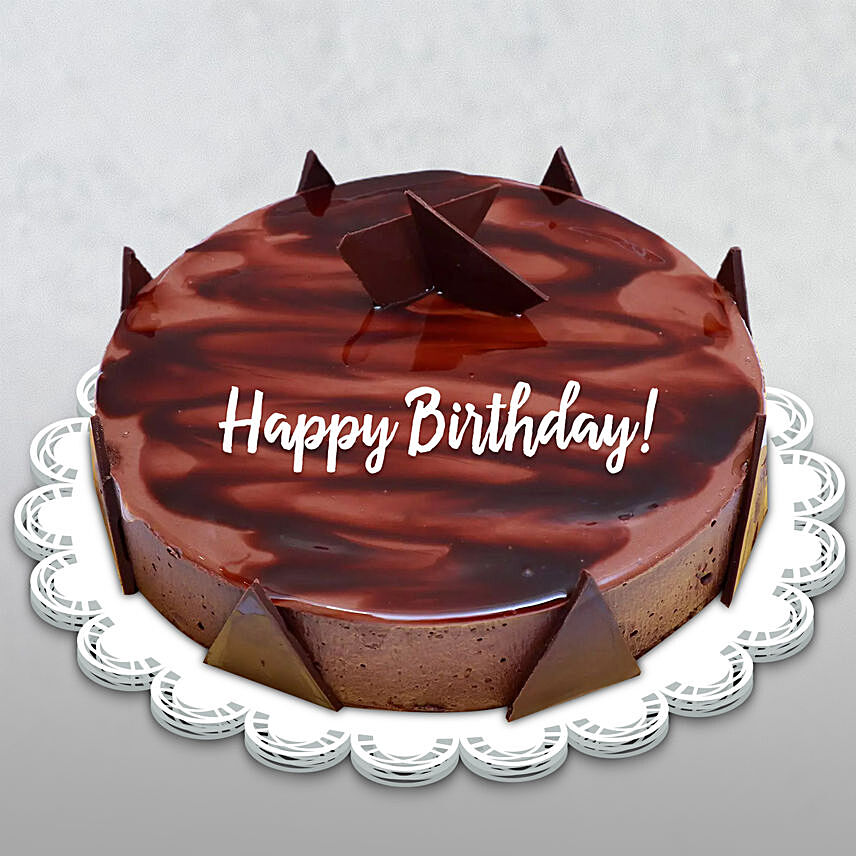 Happy Birthday Chocolate Ganache Cake Half Kg