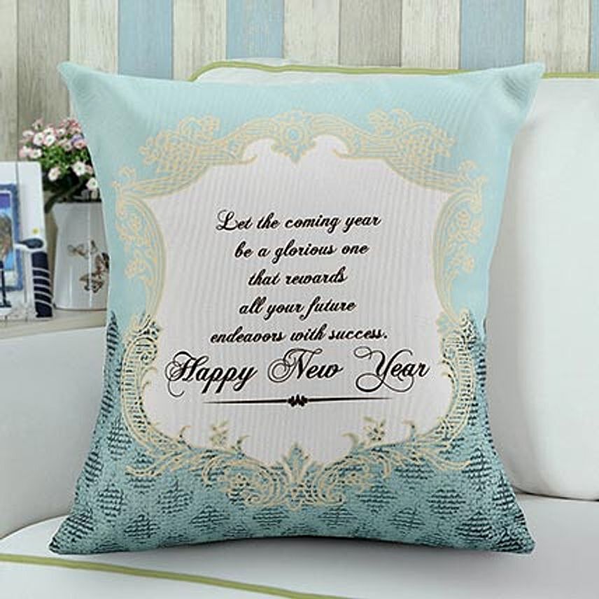 Happy New Year Wishes Cushion
