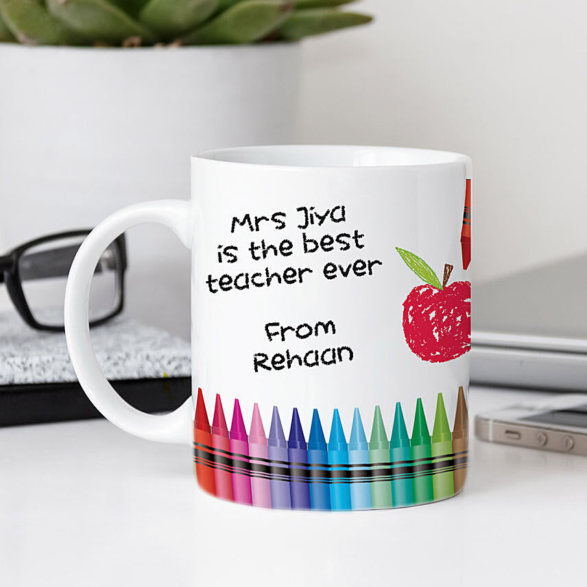 Best Ever Teacher White Mug