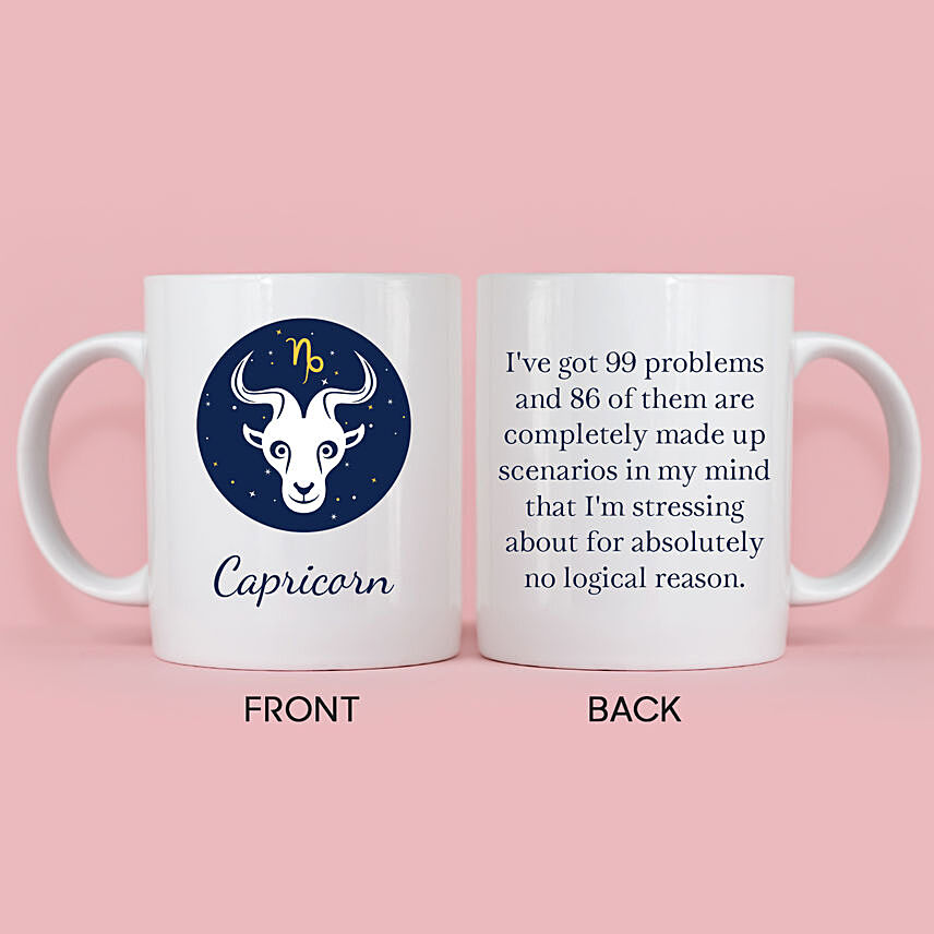 White Mug For Capricorn
