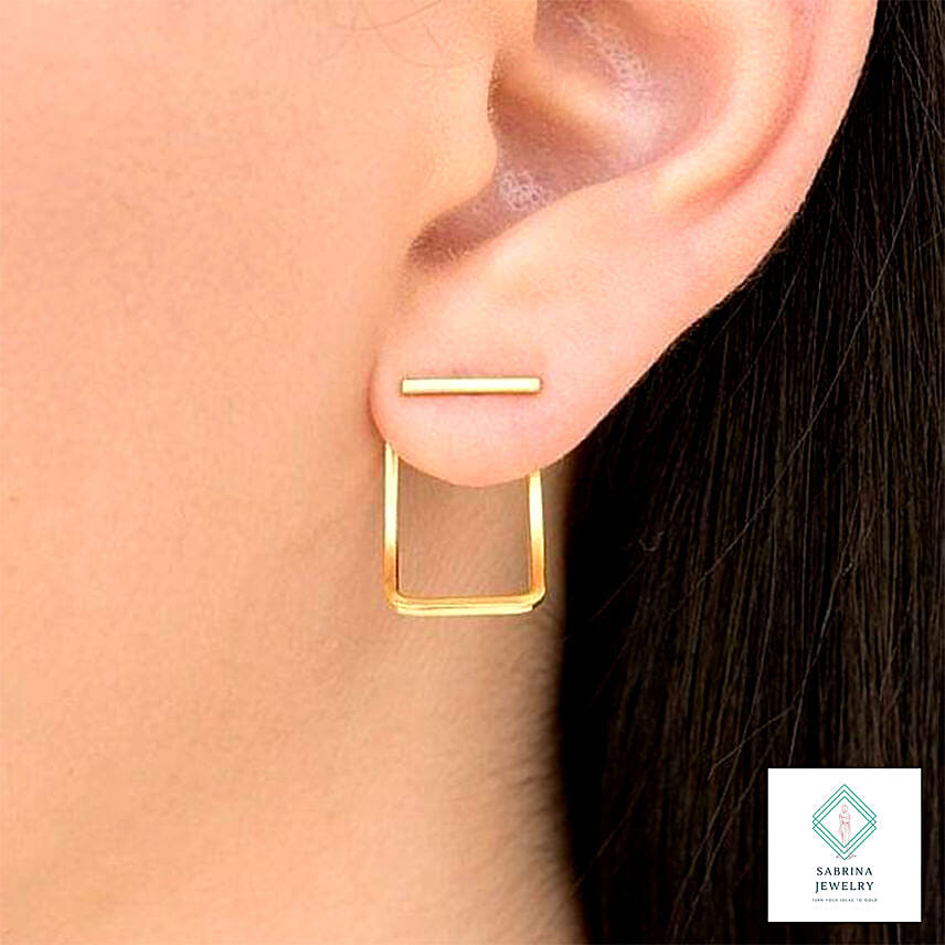 Beautiful Minimal Silver Earrings Silver Color
