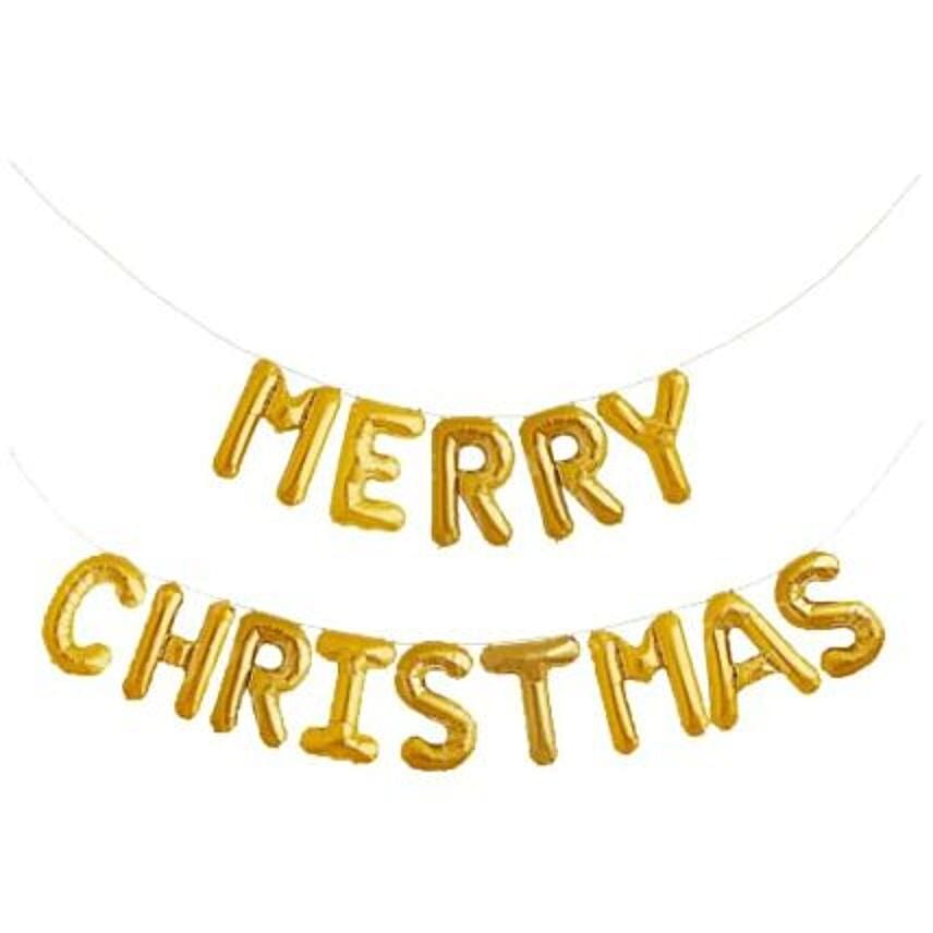 Merry Christmas Alphabet Balloon Set