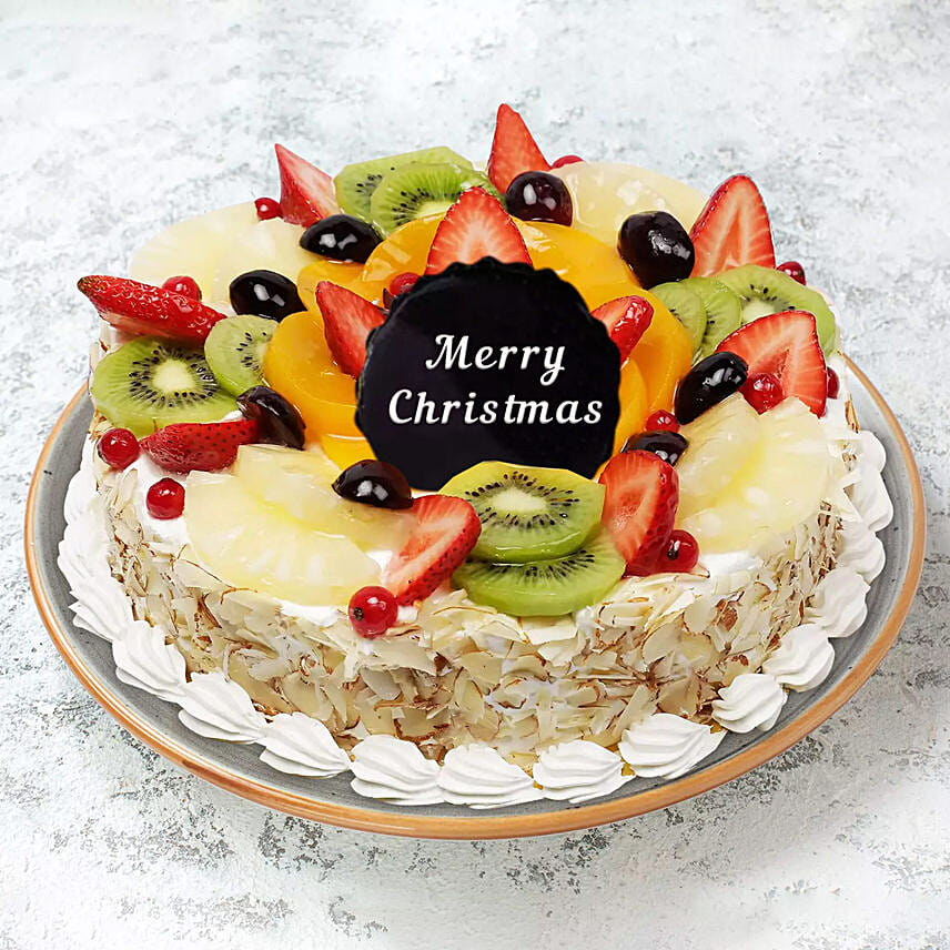 Delicious Mix Fruit Merry Christmas Cake 1 Kg