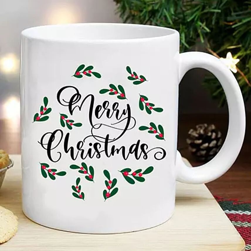 Pretty Merry Christmas Mug