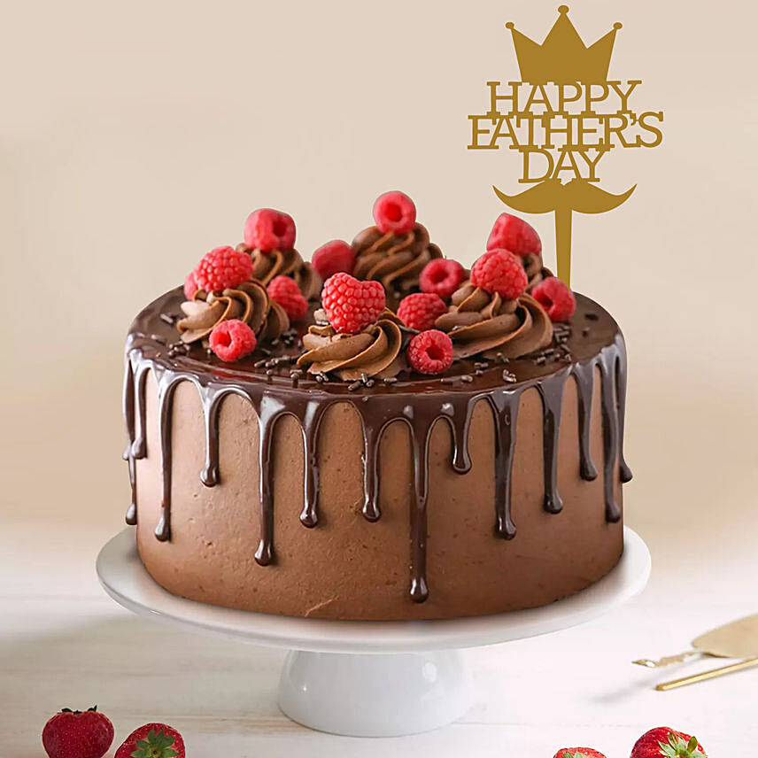Delicious Chocolate Cake For Fathers Day Half Kg