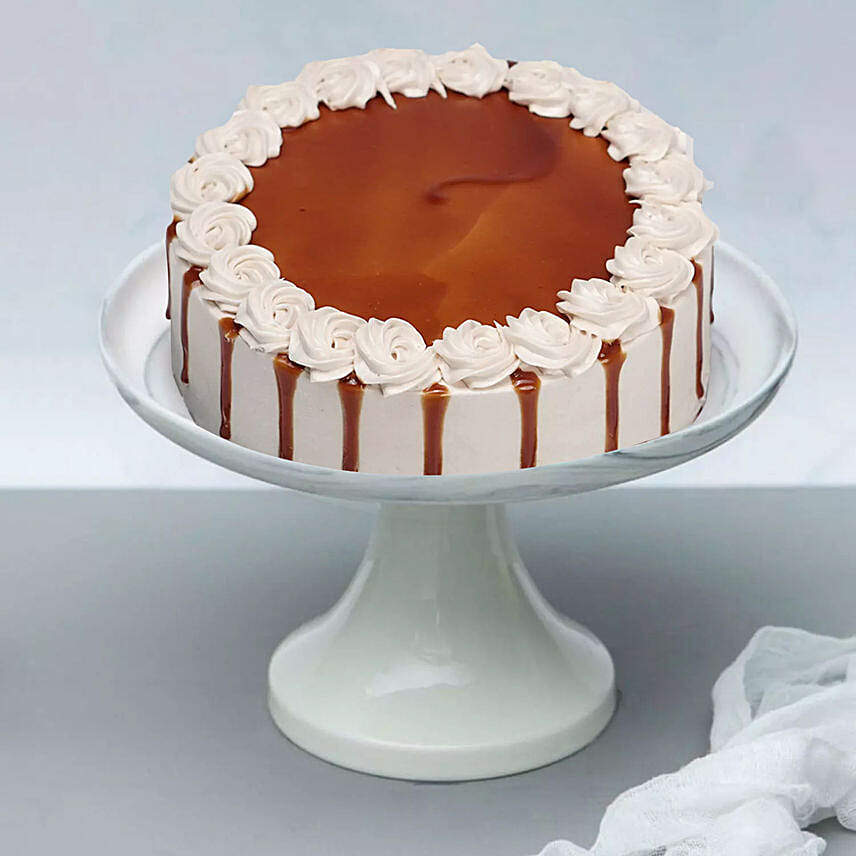 Delicious Caramel Butterscotch Cake Half Kg