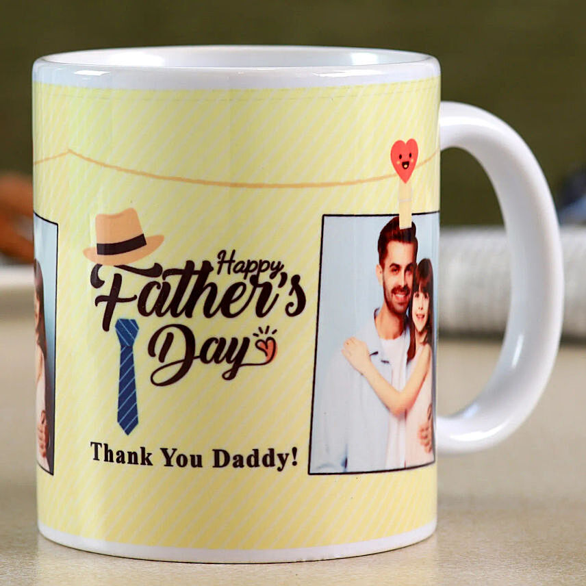 Personalised Father's Day White Mug