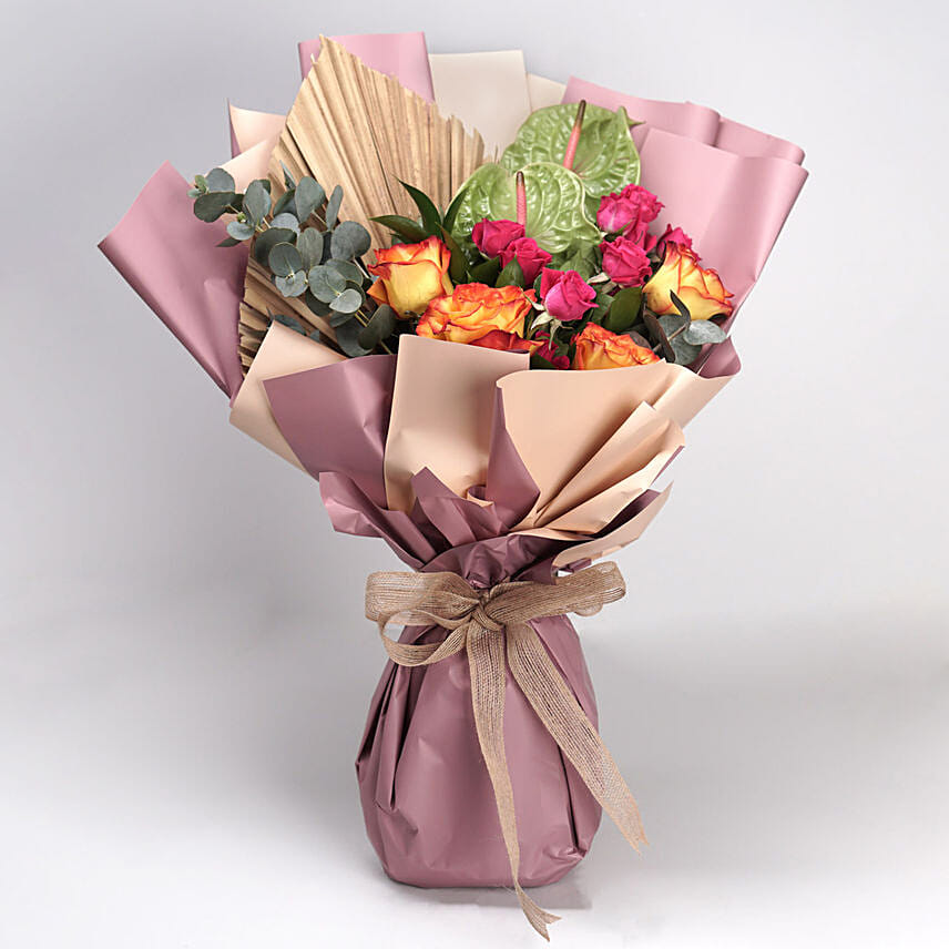 Blissful Mixed Flowers Bouquet