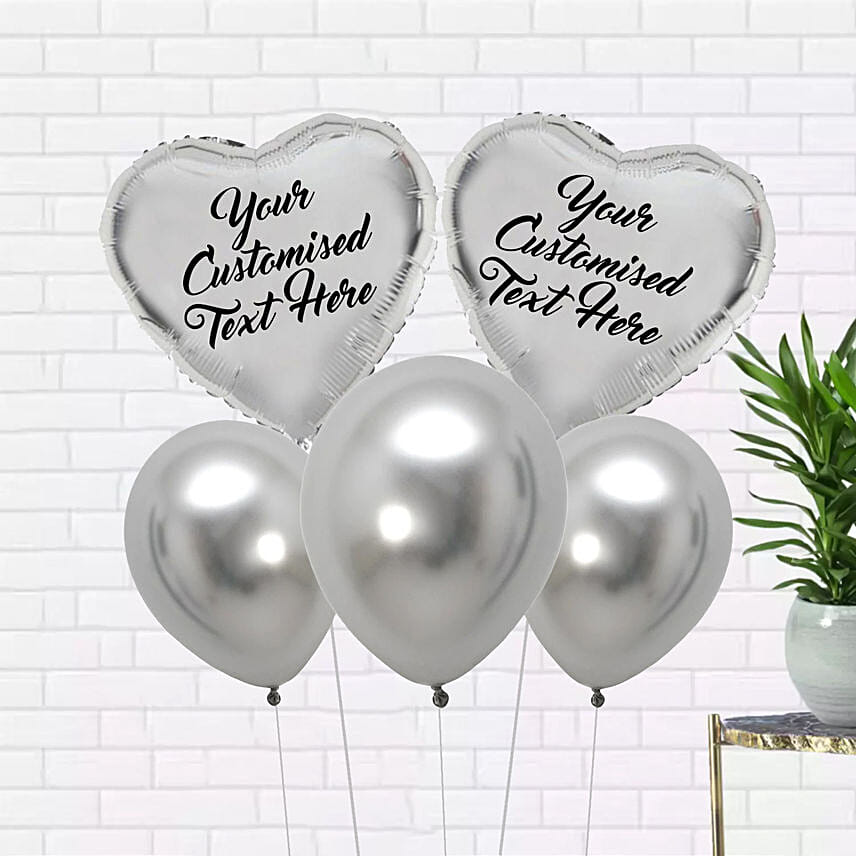 Customized Silver Balloons