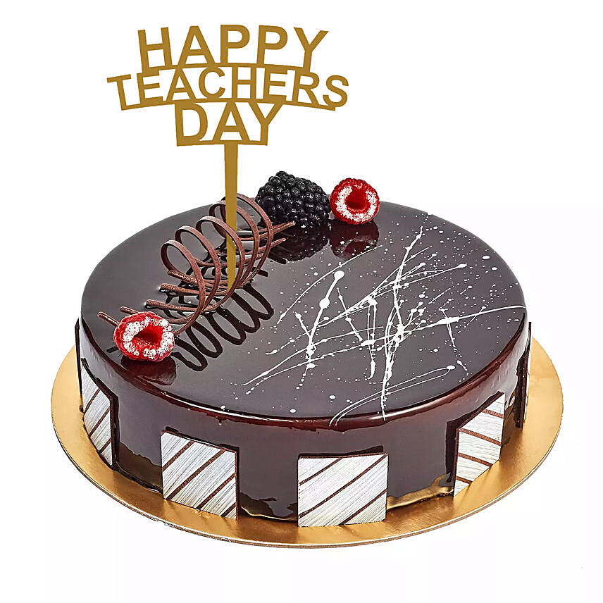 Chocolate Cake For Teachers Day Half Kg