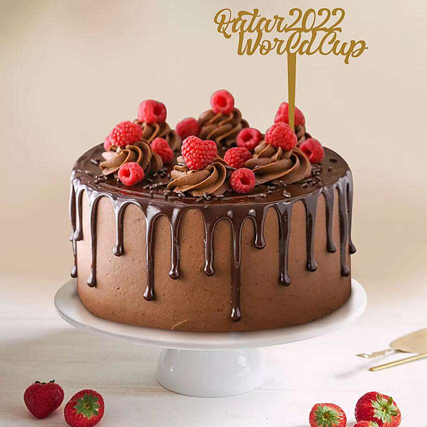 Qatar 2022 FWC Dripping Chocolate Cake 1 Kg