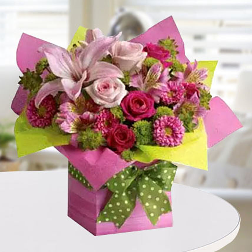 Exotic Pink Flower Vase