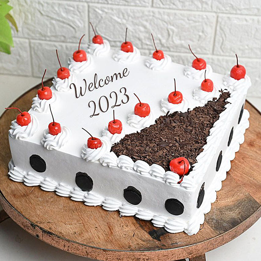 Black Forest Square Cake for New Year 2023