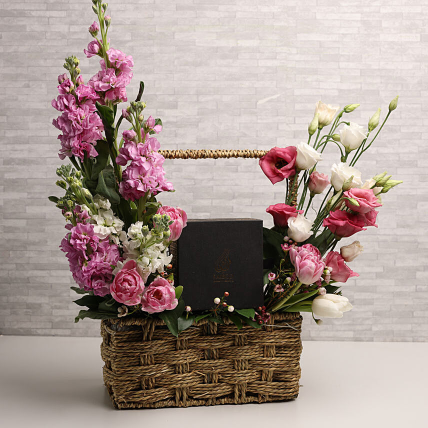 Floral Basket with Atar