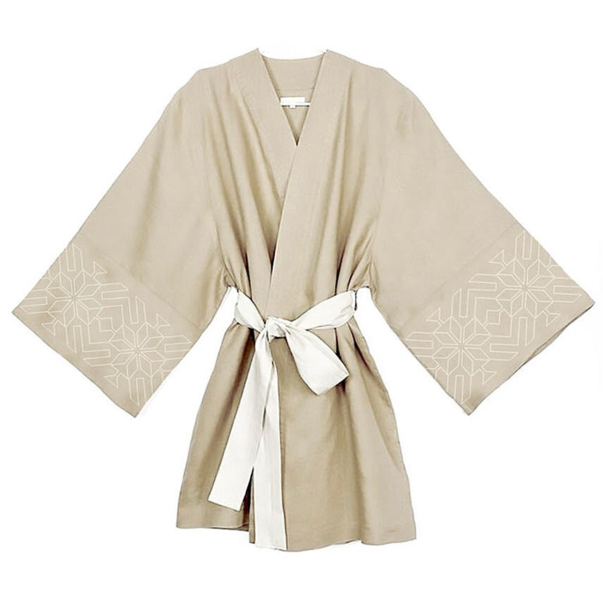 Embroidered Linen Kimono