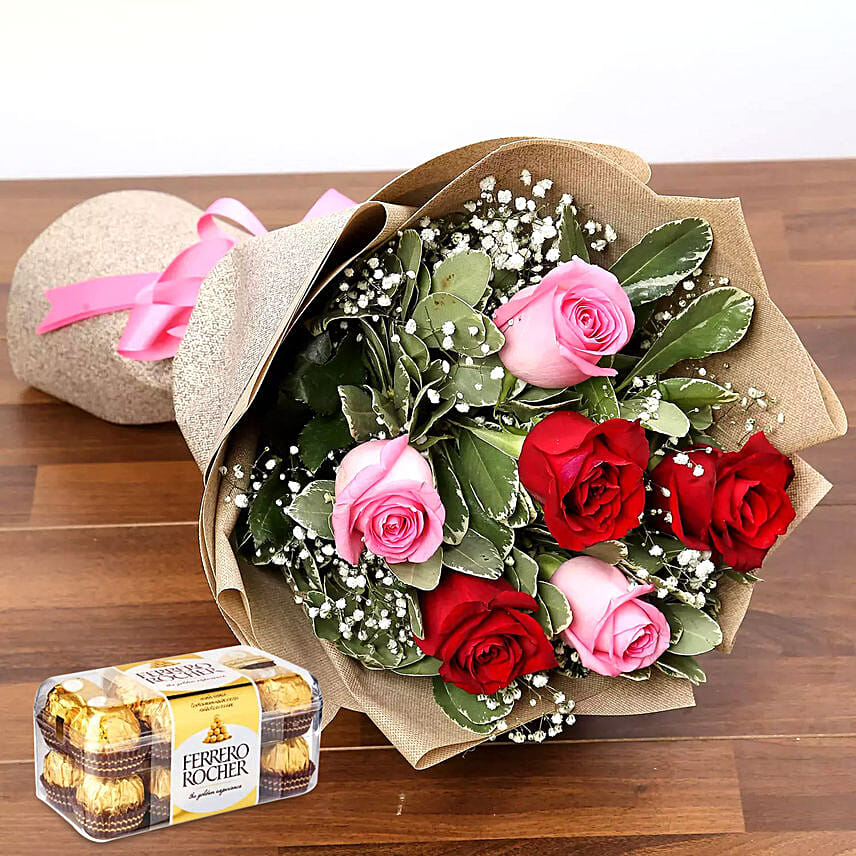 Stolen Kisses Bouquet With Ferrero Rocher