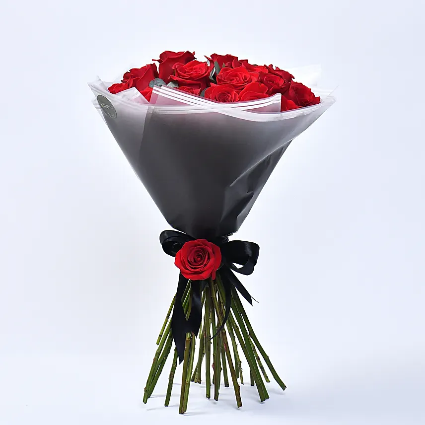 Timeless 20 Red Roses Bouquet With Fillers