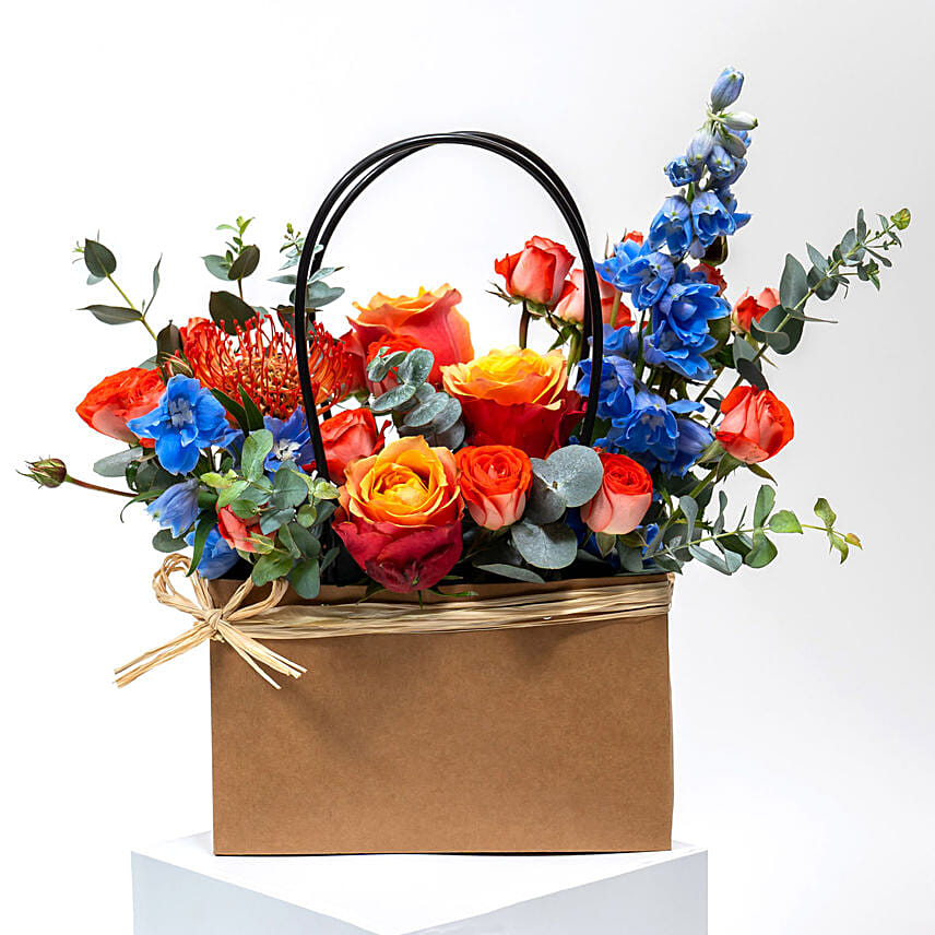 Beautiful Flower Bag Arrangement