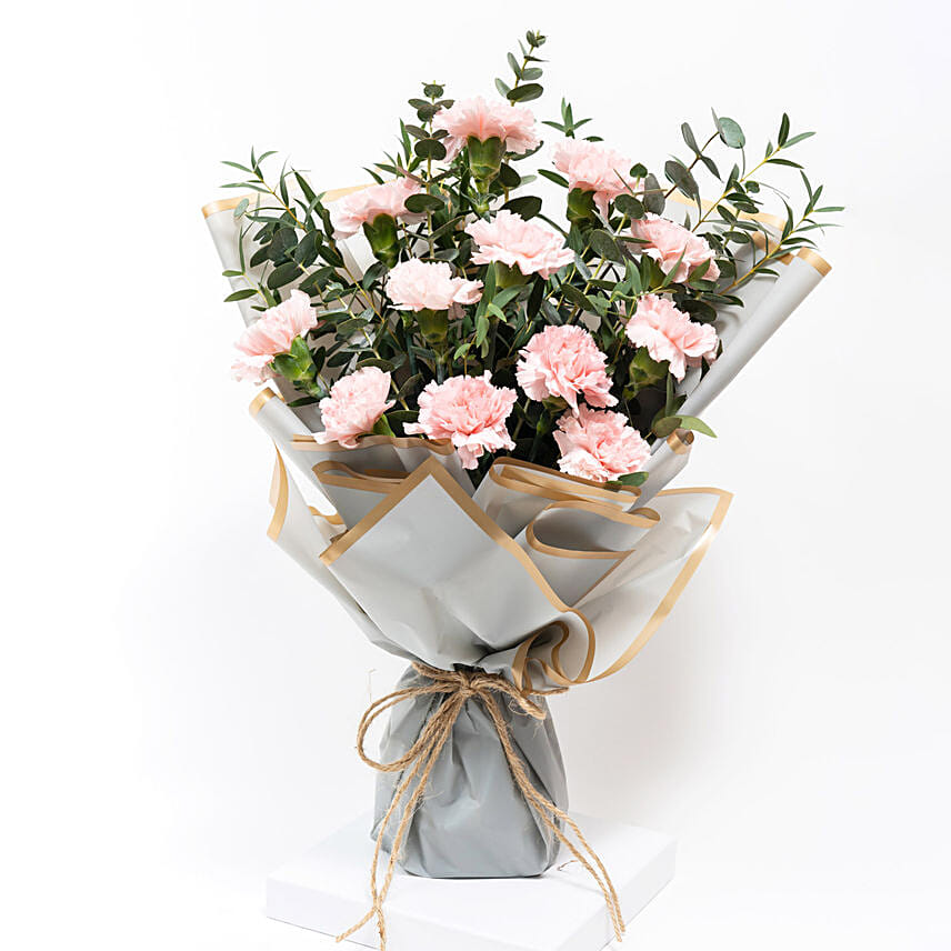 Pink Carnation Hand Bouquet