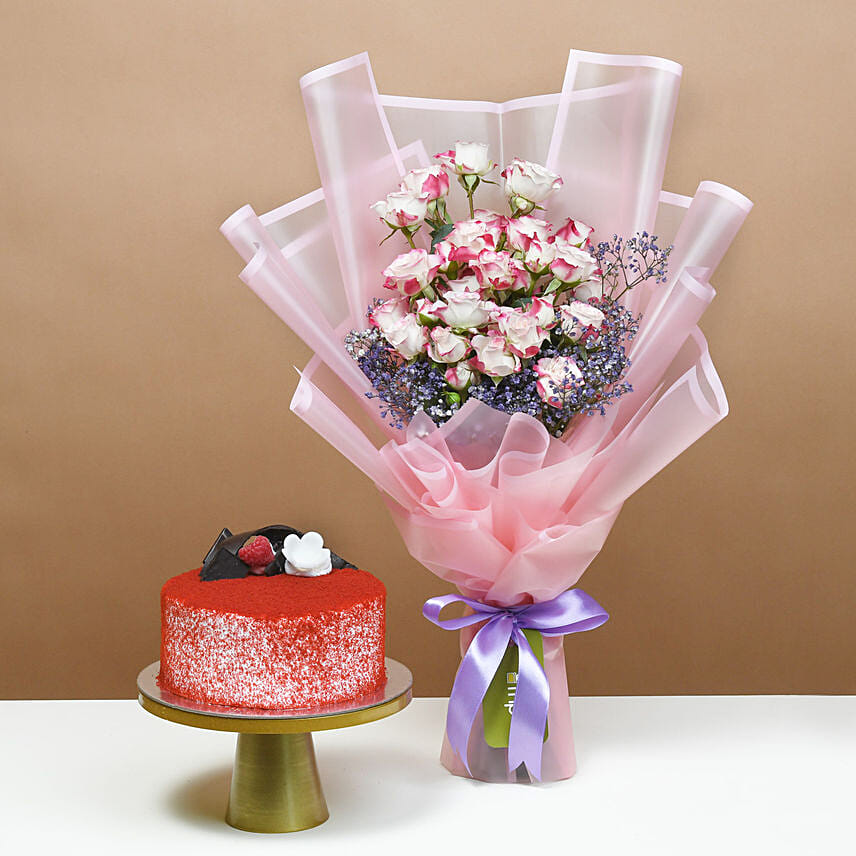 Baby Rose Symphony & Cake Delight