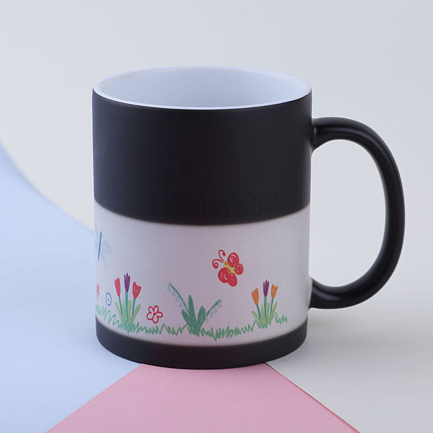 Personalised Floral Name Mugs