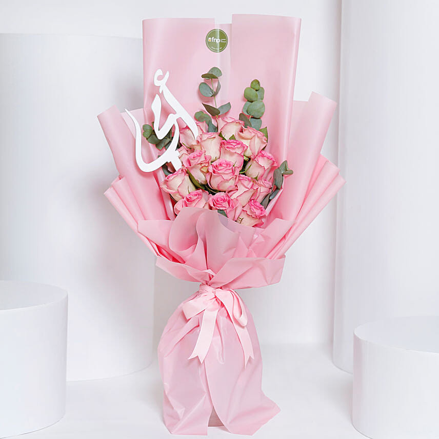 Incredible Pink Roses Bouquet for Mother