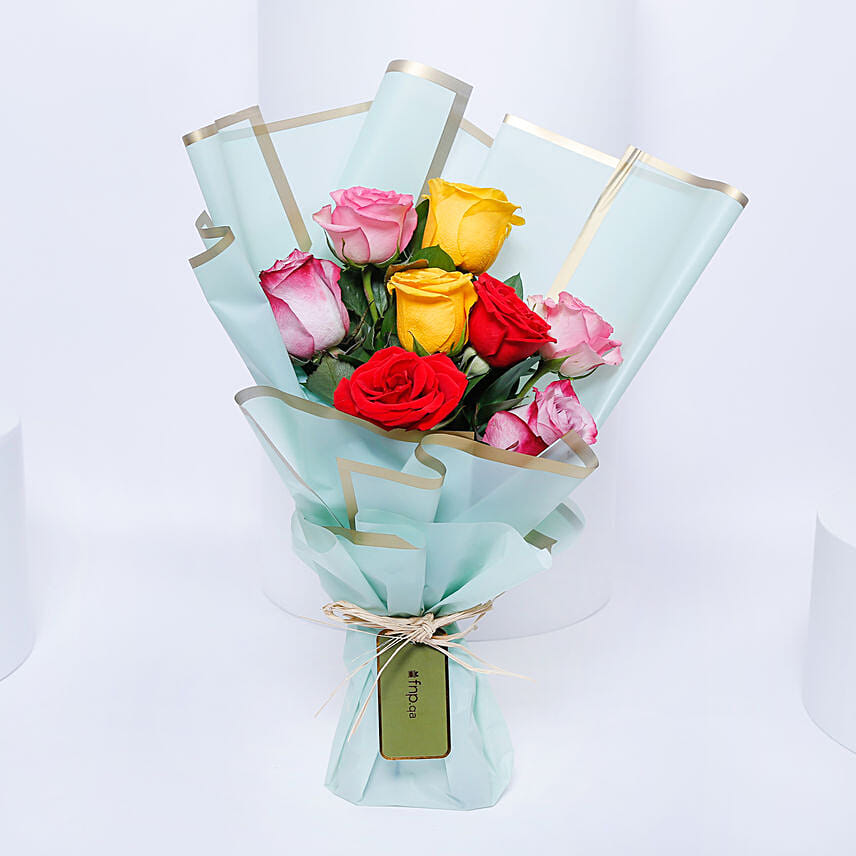 Multicolor Roses Bouquet