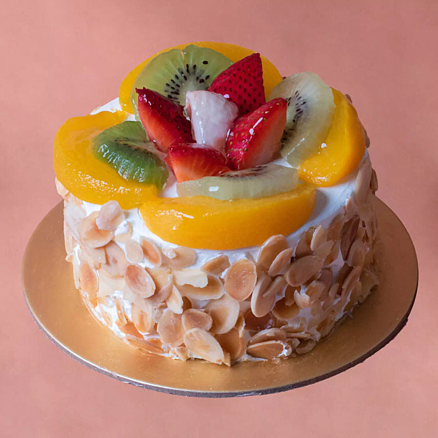 Fresh Fruit Mono Cake Fresh Fruit Mono Cake: Send Birthday Cakes To Qatar
