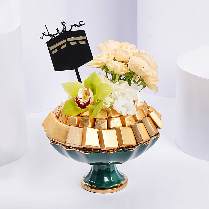 Wish You Acceptable Umrah Wish You Acceptable Umrah: باقة ورد مع شوكولاته في قطر