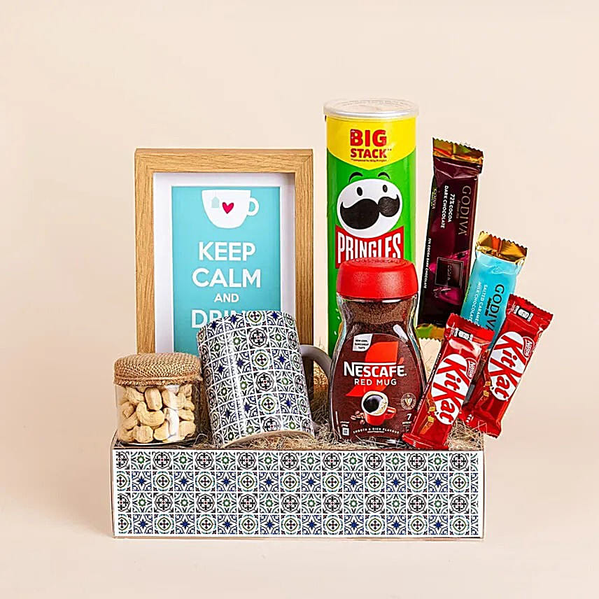 Brew & Bites Acrylic Tray: Send Gift Hampers To Qatar