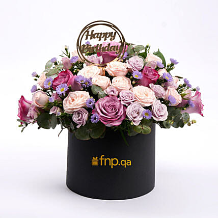 Birthday Flowers Box: Send Birthday Flowers To Qatar