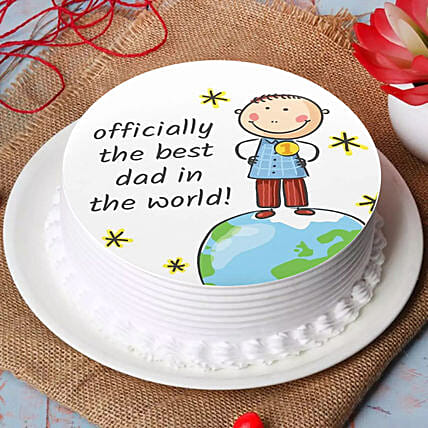 كيك " رسمياً أفضل أب": هدايا عيد الأب في قطر