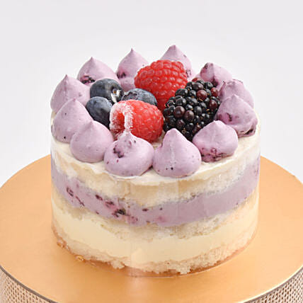 Vanilla Blueberry Mono Cake: Send Cakes to Qatar from UAE