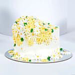 Floral Design Chocolate Cake