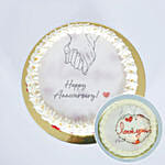 Happiness Loaded Anniversary Candle Cake