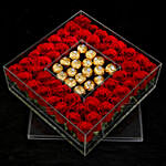 Ferrero Rocher & Red Roses Box