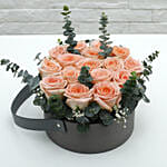 Light Pink Roses Basket