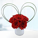 Loving Red Roses Vase