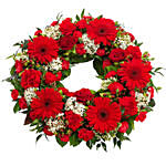 Red Flowers Wreath