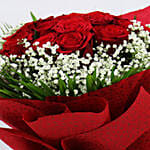 Red Roses Bunch & Ferrero Rocher