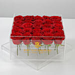 Romantic Box Of Red Roses