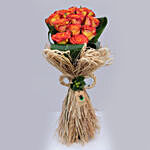 Tropical Tangerine Roses Bouquet