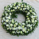 White Flowers Wreath